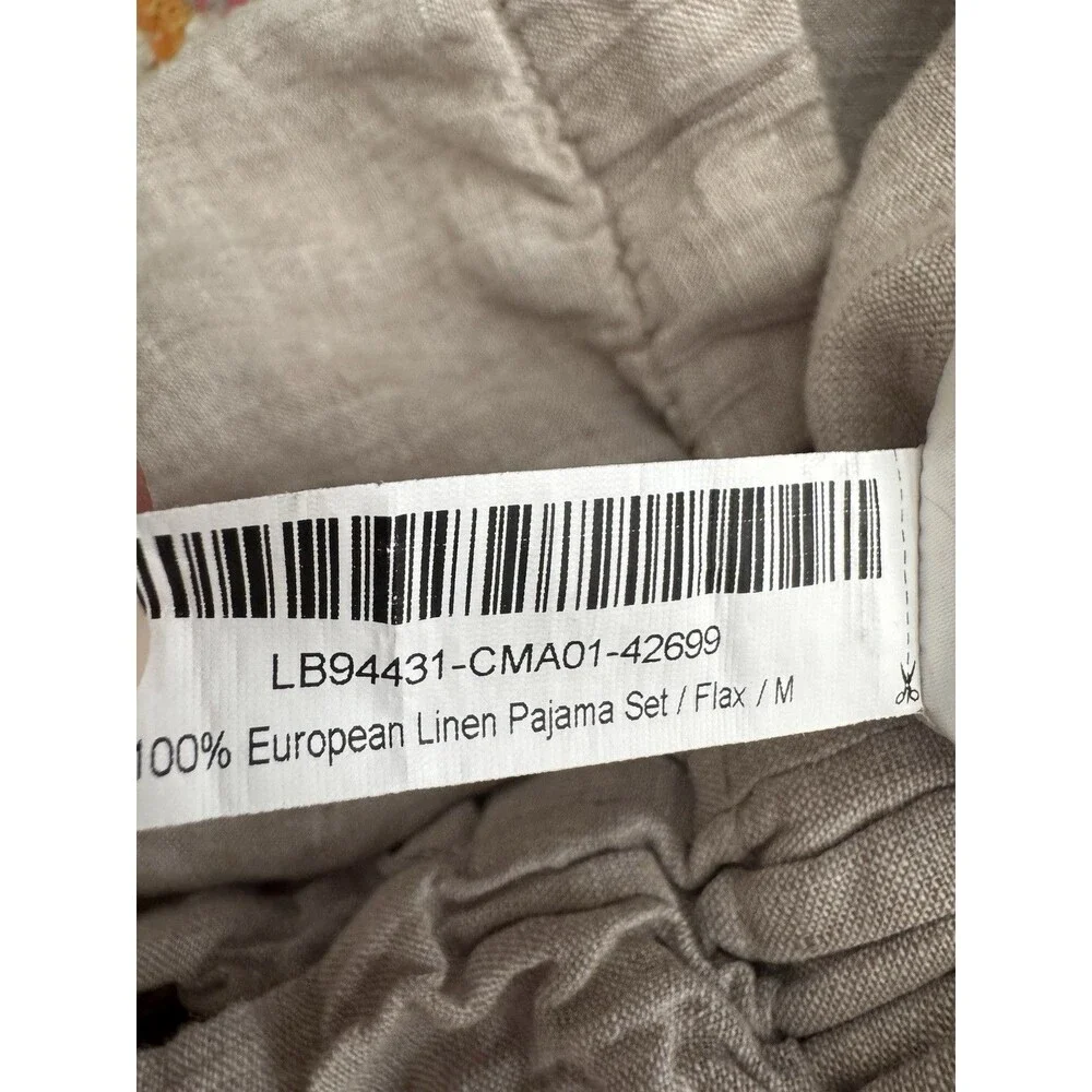 QUINCE Women's 100% European Linen Pajama Pants Size Medium